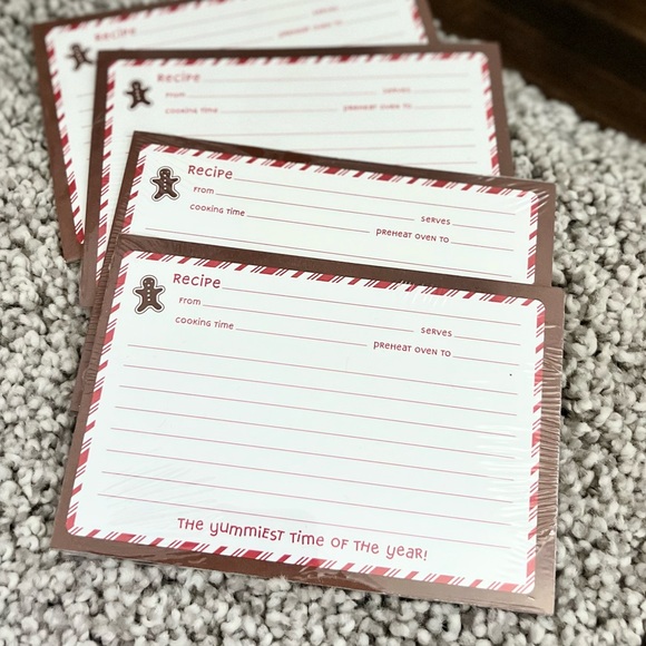 Christmas Holiday Recipe Cards 4 x 6” 40-count (10cards/pkg) Sealed - Picture 2 of 7